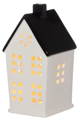 Obrázek produktu pro Keramický LED lampion ve tvaru domečku, 25,5 cm