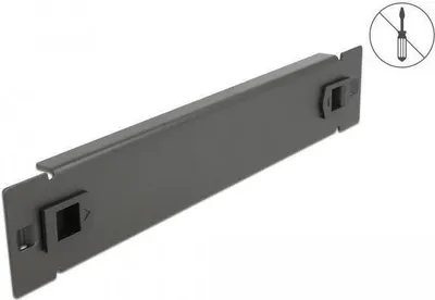 Produktbild von DELOCK 10" Netzwerkschrank Blindabdeckung 1 HE schwarz