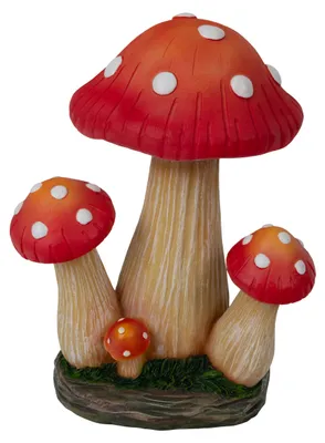 Produktbild von Solar-/Dekoleuchte "FUNGO" H: 23 cm, Lampe für den Außenbereich im Romantik-Style, aus Kunststoff in multicolor, 17,7 x 12 x 23 cm, mit Diode – mit Druckschalter