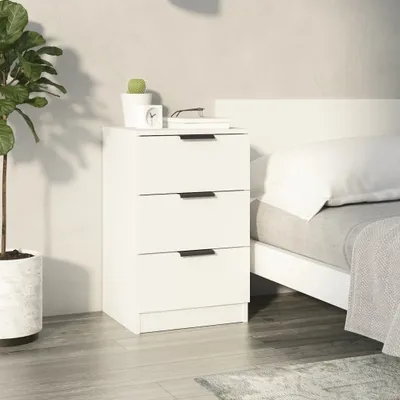 Immagine prodotto di vidaXL Comodino bianco 40x36x65 cm