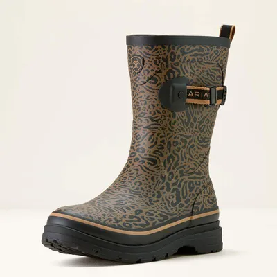 Image de ARIAT Bottes en caoutchouc pour femmes Kelmarsh ocelot print , taille des chaussures et bottes ARIAT:6 (39)