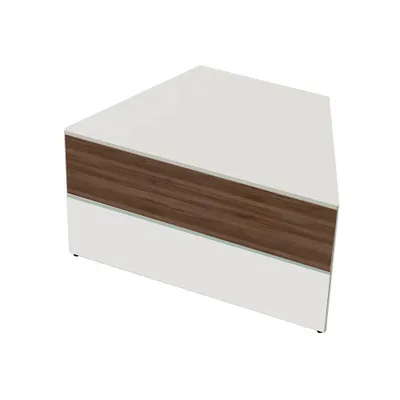 Produktbild von Kerkmann Anbautheke gerade, weiß, nussbaum 135,0 x 82,0 x 75,0 cm