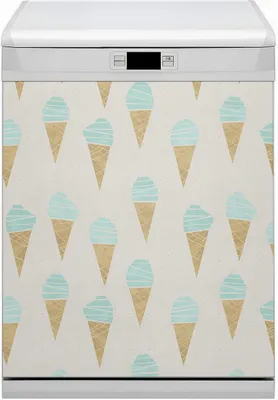 Produktbild von Abwaschbar 60x80 cm Geschirrspüle Magnetmatte Küche Dekorative  - Eiscreme