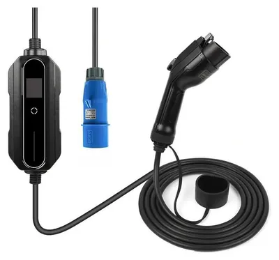 Immagine prodotto di Caricabatteria per auto elettriche, design portatile, corrente regolabile, 32A tipo 1, 5 metri