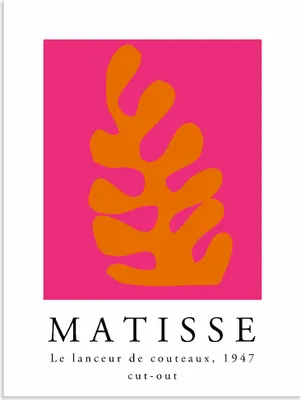 Produktbild von ARTland Wandbild Alu für Innen & Outdoor Matisse der Messerwerfer - orange Größe: 30x40 cm
