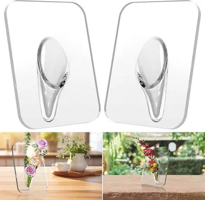 Produktbild von Famanu Vase Modern Transparent Grau - 20 x 15 cm