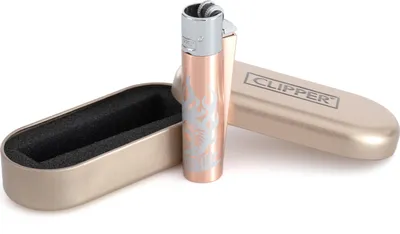 Produktbild von Clipper Metall Feuerzeug : TATTOOING V3 Rose Live or Die