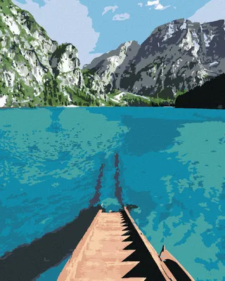 Produktbild von Zuty - Malen nach Zahlen - TREPPE ZUM SEE, 40x50 cm, ohne Keilrahmen