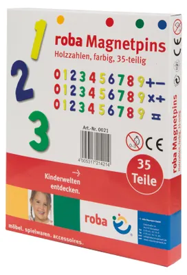 Obrázek produktu pro roba 0021, Magnet na tabuli, Vícebarevný, Dřevo, CE, 325 mm, 205 mm