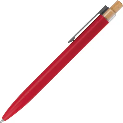 Produktbild von 5 Kugelschreiber aus recyceltem Aluminium / Farbe: rot