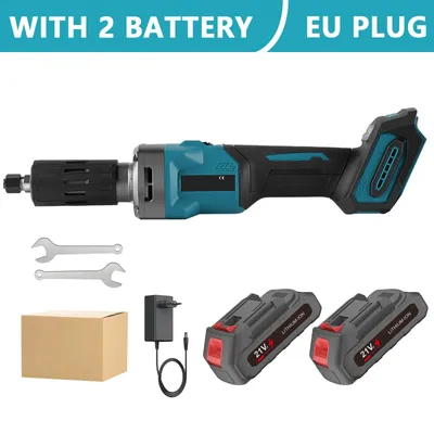 Obrázok produktu pre Elektrický priamkový brúska – akumulátorová multifunkčná brúska – bezuhlíková – 4 prevodové stupne – variabilna rýchlosť – 21 V – 2 akumulátory