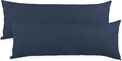 Produktbild von Doppelpack BeBasic Bezug 40x145 dunkelblau Mikrofaser Jersey Reißverschluss