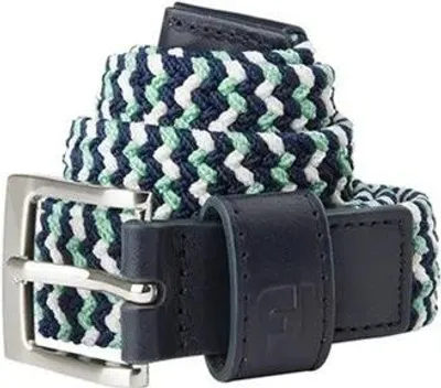 Image de Ceinture de golf Footjoy Braided Belt pour femmes, bleue et verte