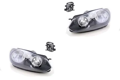 Produktbild von Scheinwerfer Satz passend für VW Golf VI 5K1 AJ5 517 08-13 H7 H15 +Nebel 5K1941005L 5K1941005E 5K1941005H 5K1941005J 5K1941005Q 5K19410 Johns