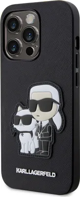 Produktbild von Karl Lagerfeld NFT Saffiano Karl & Choupette - iPhone 14 Pro Max Case (Black)