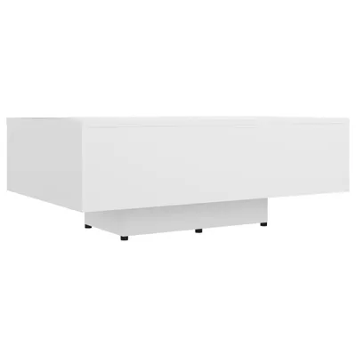 Image de vidaXL Table basse blanche 85x55x31 cm Bois composite - Tables basses