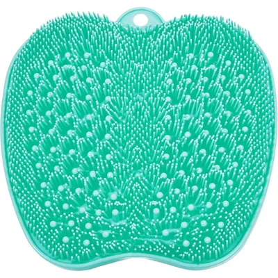 Productafbeelding van Voetborstel, voetwaskussen, massagekussen met zuignappen, 28x28 cm, groen