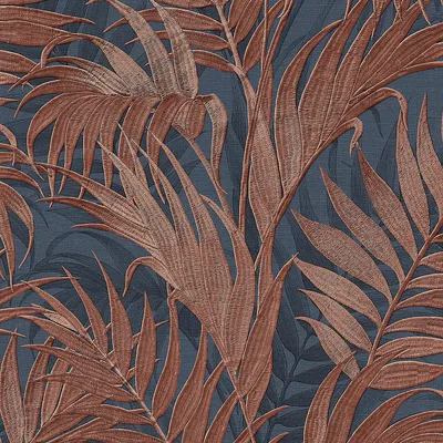 Produktbild von Profhome GR322109-DI Florale Tapete blau violett kupfer grau 5,33 m2