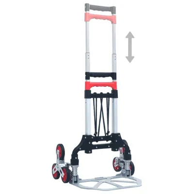 Produktbild von Treppen-Transportwagen Klappbar 70 kg Aluminium Silbern