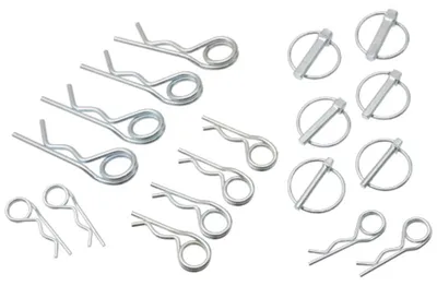Obrázok produktu pre Sada pružinových a zacvakávacích kolíkov 3, 4, 5, 6, 8, 10 mm, 17 kusov