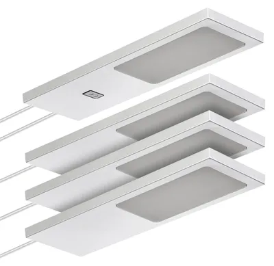 Immagine prodotto di SOTECH Lampada da incasso a LED GIULIA II bianco caldo 2700 K grigio argento – con/senza sensore (set da 4)