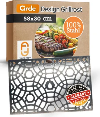 Produktbild von Design Grillrost Circle aus Stahl 58 x 30 cm