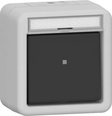 Produktbild von GIRA 315630 Wipptaster Wechsler BSF WG AP Grau