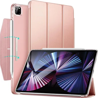 Image de Étui pour iPad Pro 11 pouces 2024/2021 or rose avec rabat