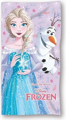 Obrázok produktu pre Disney - Ręcznik Bawełniany Elsa & Olaf z Kolekcji Kraina Lodu - Premium Akcesorium
