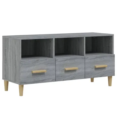 Image de vidaXL Armoire TV Gris Sonoma 102x36x50 cm Bois composite