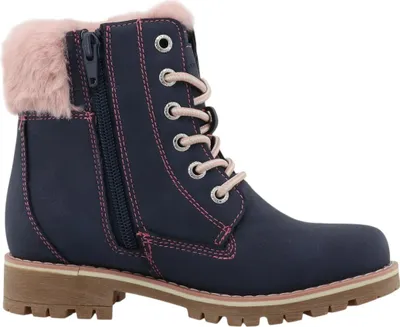 Imagen del producto de Tom Tailor: Zapatos para niña, botas de invierno, botines con cordones, color azul, para uso diario
