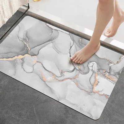 Produktbild von Antislipmat aus weichem PVC, schnell trocknend, weiß, 50cm*80cm, für die Dusche