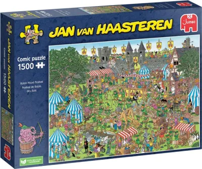Immagine prodotto di Jan van Haasteren, Robin Hood Festival, 1500 Teile Puzzle