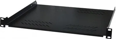 Zdjęcie produktu dla Półka XtendLan 280 mm, uniwersalna, 2U, nośność 45 kg, czarna