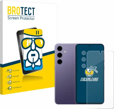 Produktbild von BROTECT Schutzglas für Samsung Galaxy S24 (Display+Kamera) Schutzfolie Panzer Folie Glas Display Schutz klar