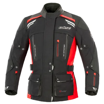 Produktbild von Büse Highland Motorradjacke für Damen (schwarz / rot), Größe:36