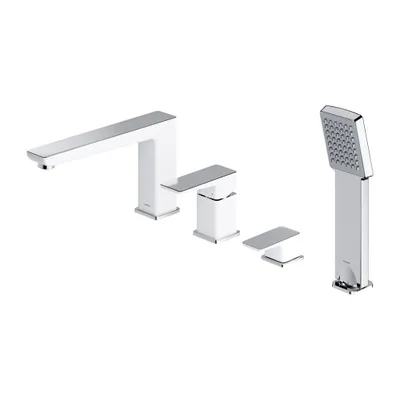 Obrázek produktu pro PARMA vanová baterie 4-otvorová chrom / bílá /CRB/ (PM7432CRB)