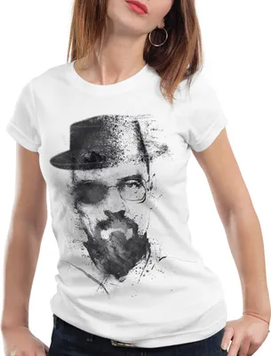 Produktbild von style3 Walter Crystal T-Shirt Damen meth white tv serie, Farbe:Weiß, Größe:M
