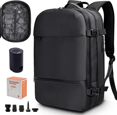 Produktbild von Reiserucksack wasserfest, 60L, erweiterbar, 17 Zoll Laptopfach, Diebstahlschutz für Herren