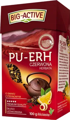 Produktbild von Big-Active PolyurethanErh Tee mit Zitrone 100 g