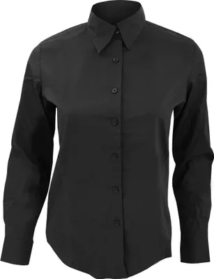 Image de SOLS Femmes Eden Blouse / Blouse de travail, manches longues PC338 (XL) (Noir)