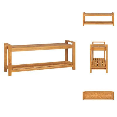 Produktbild von vidaXL Sitzbank 120 cm Massivholz Teak -  Truhen- & Flurbänke