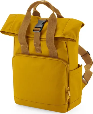Immagine prodotto di BagBase BG118S | Mini zaino doppio manico riciclato - Colore: senape - Dimensioni: 23 x 32 x 11 cm