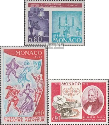 Produktbild von Briefmarken Monaco 1973 Mi 1082,1083,1084 (kompl.Ausg.) gestempelt Fernmeldetag
