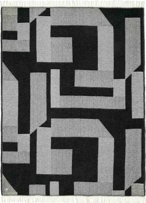 Produktbild von MUSTERRING Plaid SLOW Schwarz 140 x 200 cm