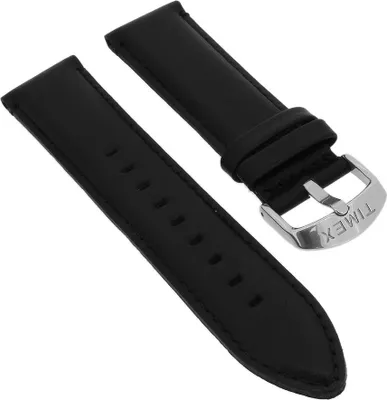 Produktbild von Timex Waterbury ⇒ Uhrenarmband 22mm aus Leder in schwarz ⇒ TW2P75500