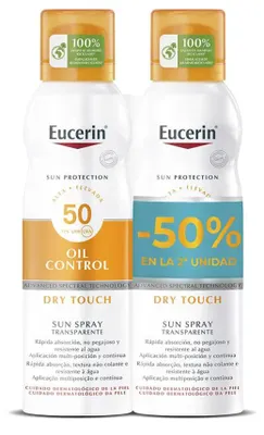 Zdjęcie produktu dla Spray przeciwsłoneczny SPF 50+ – zestaw promocyjny 2 x Eucerin 200 ml