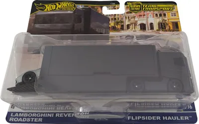 Image de Hot Wheels Premium Car Culture Team Transport - Lamborghini Reventon Roadster et Flipsider Hauler, édition collector
