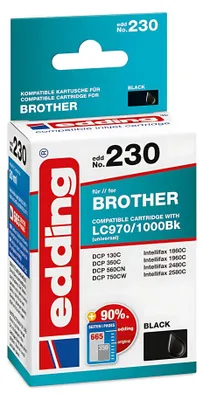 Immagine prodotto di edding EDD-230 Brother LC-970/1000 schwarz