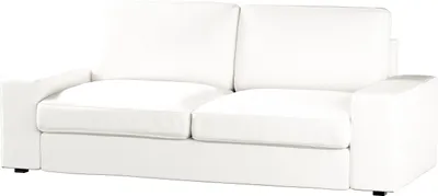 Produktbild von Dekoria Bezug für Kivik 3-er Bettsofa, weiss, Kivik 3-er Bettsofabezug